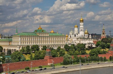 Kremlin 'in Moskova' daki görüntüsü. Rusya