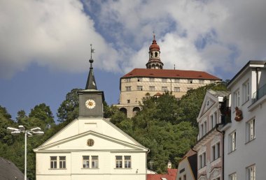 Nachod 'daki Masaryk Meydanı. Çek Cumhuriyeti
