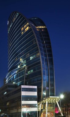 Ulaanbaatar 'daki Mavi Gökyüzü Kulesi. Moğolistan