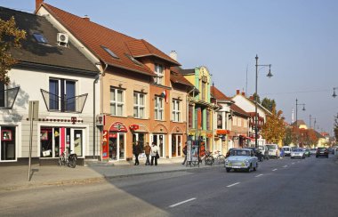 Komarom 'un manzarası. Macaristan