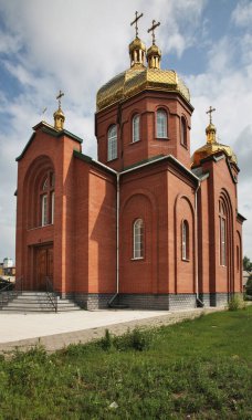 Karaganda 'da Bakire Meryem' in Yunan-Katolik Kilisesi. Kazakistan