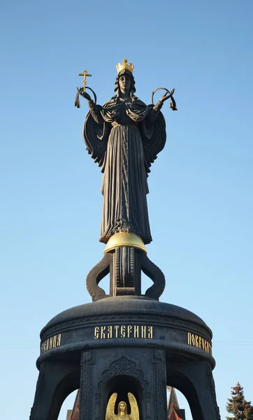 Monument Över Catherine Great Martyr Red Street Krasnodar Ryssland — Stockfoto