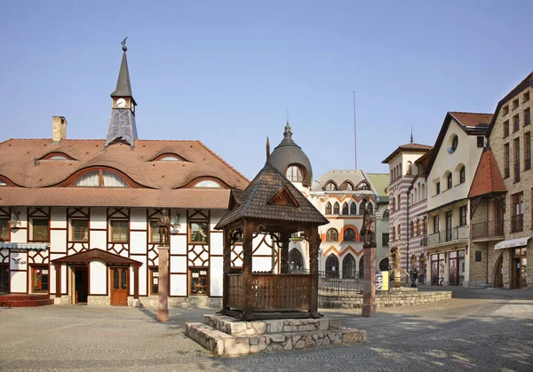 Praça Europa Komarno Eslováquia — Fotografia de Stock