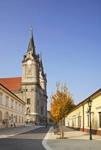 Widok Kościół Andrzeja Komarnie Słowacja — Zdjęcie stockowe