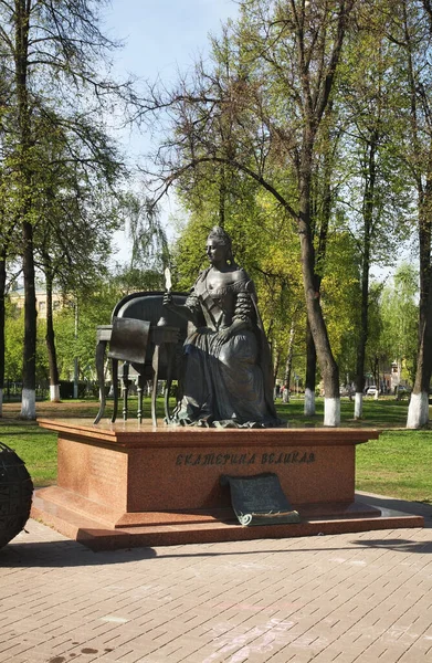 Podolsk Taki Catherine Büyük Anıtı Rusya — Stok fotoğraf