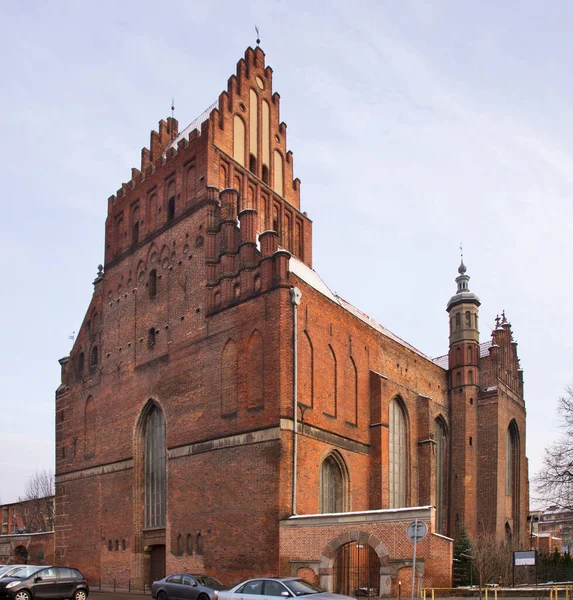 Igreja Dos Santos Pedro Paulo Gdansk Polónia — Fotografia de Stock