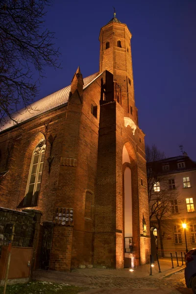Kostel Alžběty Gdaňsku Polsko — Stock fotografie