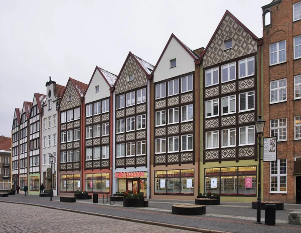 Grobla Straat Gdansk Polen — Stockfoto