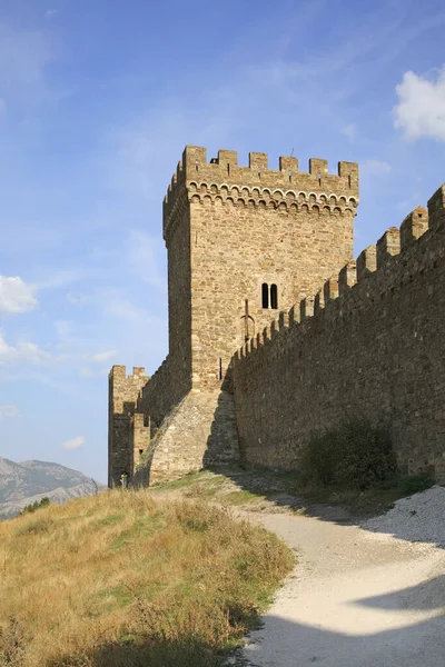 古热那亚要塞十一世纪的苏达克 克里米亚 乌克兰 — 图库照片