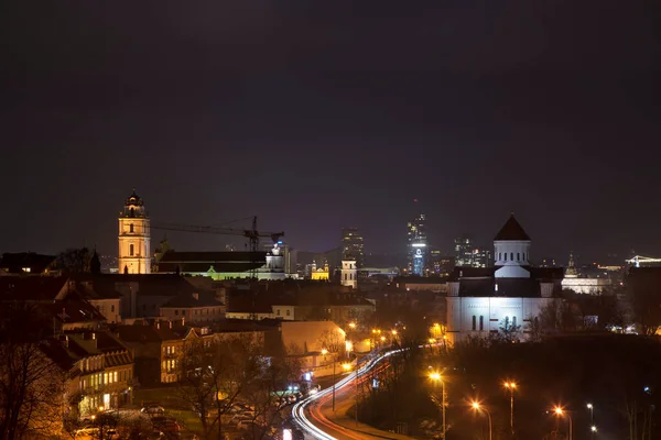 Panoramiczny Widok Wilno Litwa — Zdjęcie stockowe