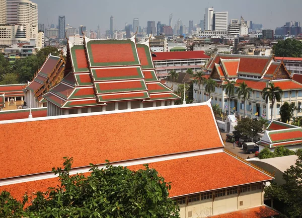 Wat Saket Ratcha Wora Maha Wihan Tempel Bangkok Koninkrijk Thailand — Stockfoto