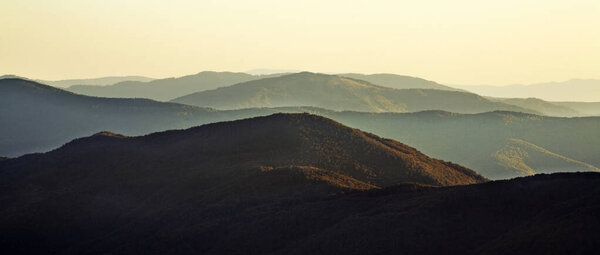 Bieszczady National Park near Wolosate village. Poland