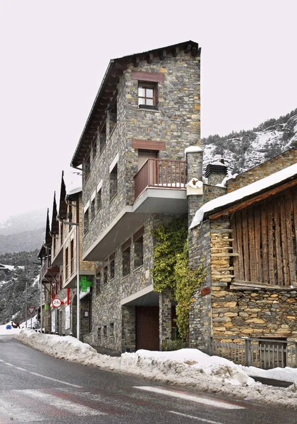 Calle Principal Ordino Andorra — Foto de Stock