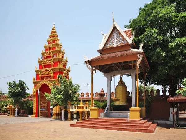 Wat Ounalom Unnalom Świątynia Phnom Penh Kambodża — Zdjęcie stockowe