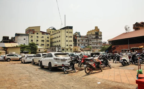 Parking Phnom Penh Cambodia — Stock Photo, Image