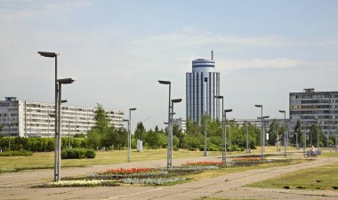 Square in Naberezhnye Chelny. Russia