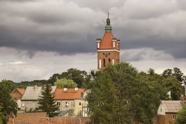 Kościół Katarzyny Aleksandryjskiej Golubie Dobrzynie Polska — Zdjęcie stockowe