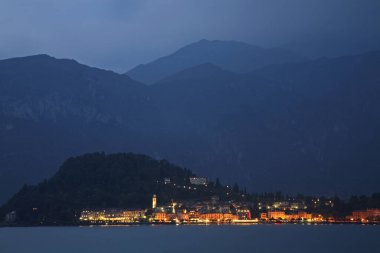 Bellagio 'nun manzarası. Lombardiya. İtalya