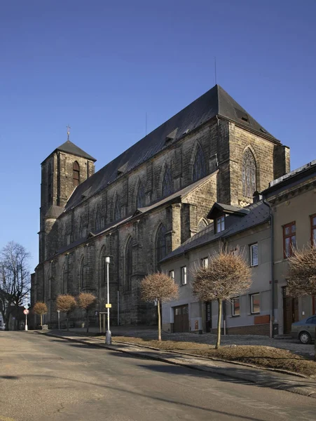 Cathedral Blessed Virgin Mary Turnov Czech Republic — Stock Photo, Image