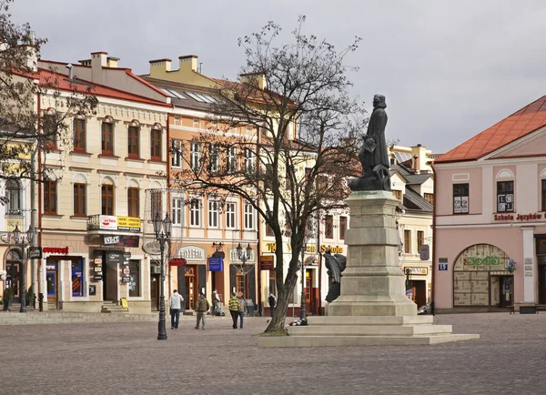 Monumento Tadeusz Kosciuszko Plaza Del Mercado Rzeszow Polonia — Foto de Stock