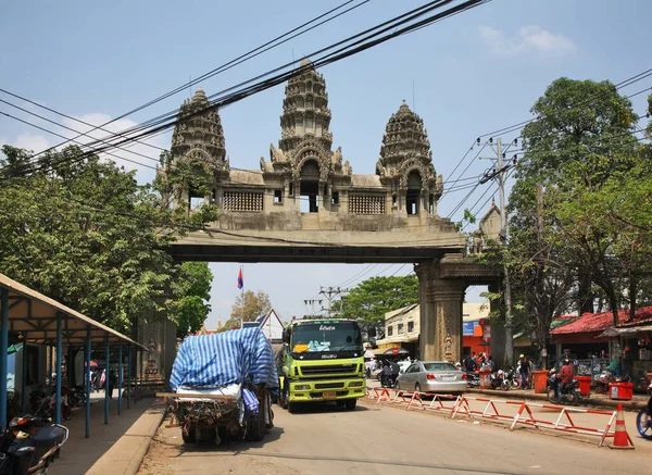 Border Crossing Thailand Cambodia Poipet Cambodia — Stock Photo, Image