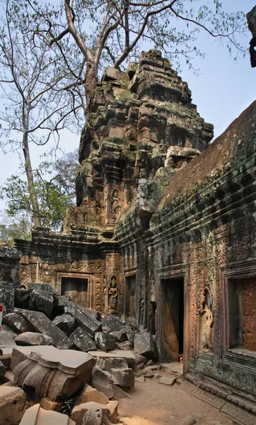 Templul Prohm Din Angkor Provincia Siem Reap Cambodgia — Fotografie, imagine de stoc