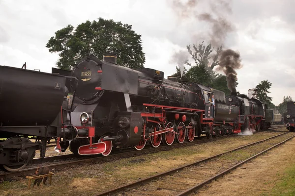 Spoorwegkansen Chabowka Polen — Stockfoto