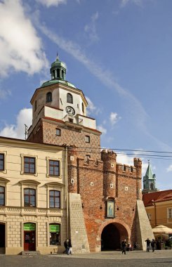 Lublin 'deki Krakow kapısı. Polonya