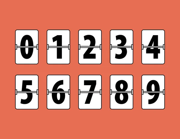 Flip Clock Numbers