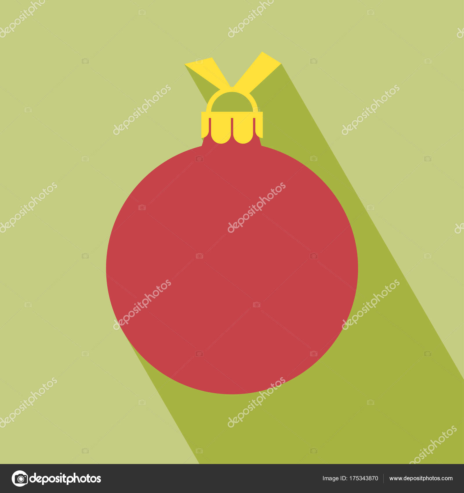 Icône Boule Noël Pictogramme Décoratif Pour Noël Icône Boule