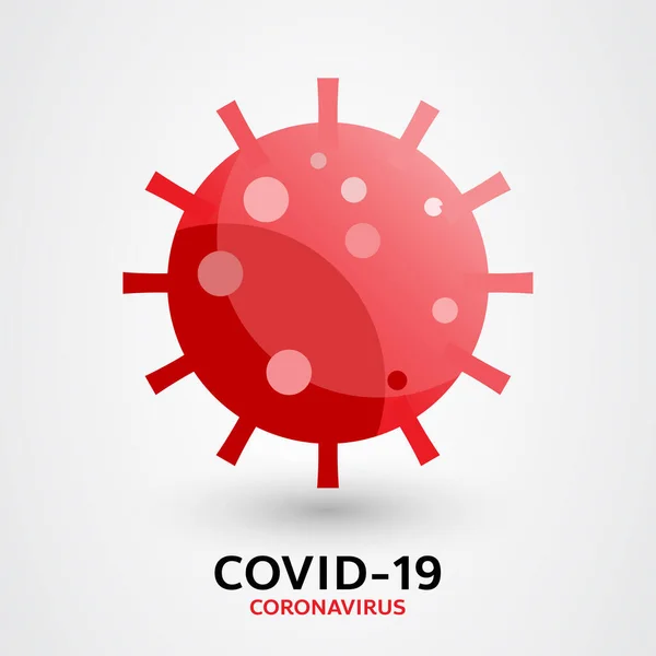 Coronavirus Covid Virus Symbol Coronavirus Covid Infektion Medizinisch Isoliert Covid — Stockvektor