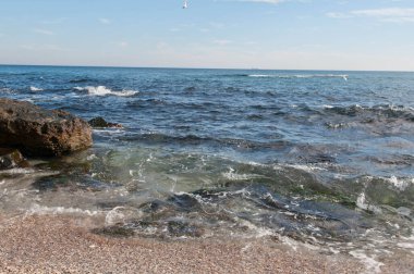 nature, sea, black sea, waves, foam, sand, beach, water
