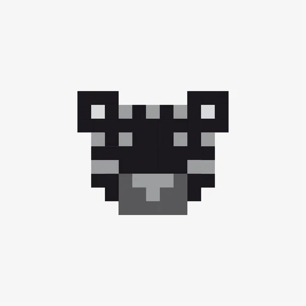 Vector pixel tiger — Stock Photo, Image