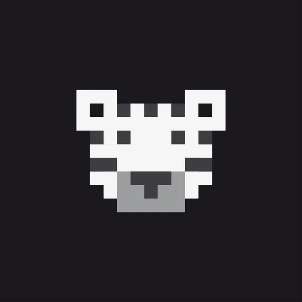 vector pixel tiger