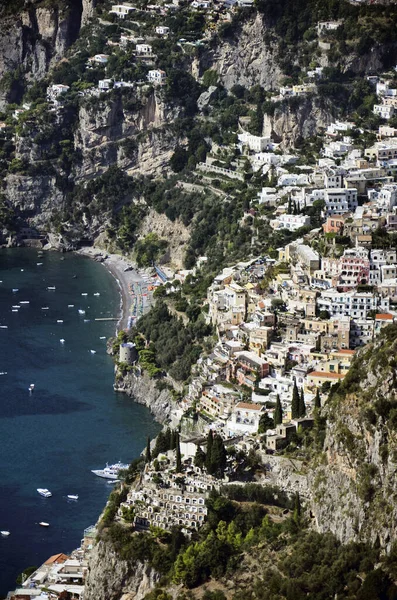 Positano Ist Eine Stadt Der Amalfiküste Süditalien Ist Ein Sehr — Stockfoto