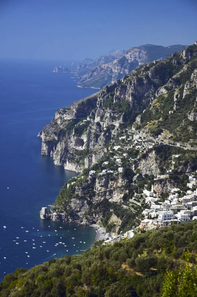 Positano Una Ciudad Costa Amalfi Sur Italia Destino Turístico Muy —  Fotos de Stock