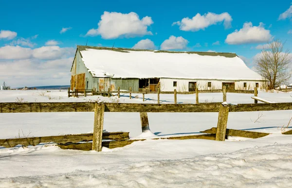 Plano Escénico Casa Cubierta Nieve Naturaleza — Foto de Stock