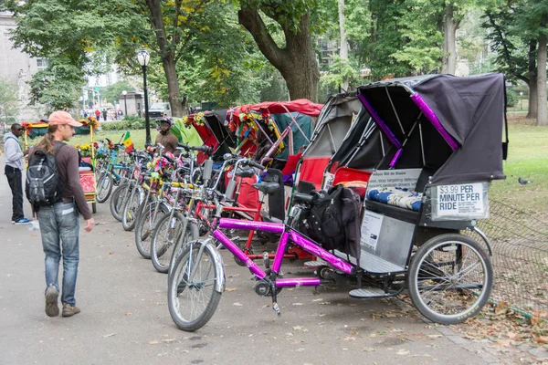 Central Park rikša (rikša) — Stock fotografie