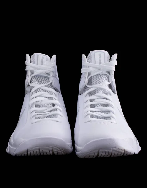 Nike Hyperdunk witte High-Top basketbal schoenen Sneakers — Stockfoto