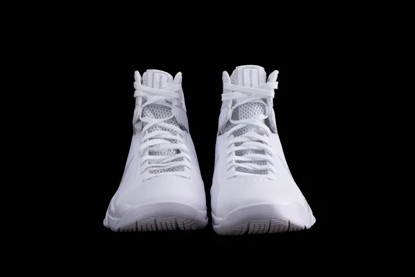 Nike hyperdunk white high-top basketballschuhe turnschuhe — Stockfoto