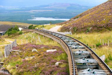 Cairngorm milli parkta füniküler raylar