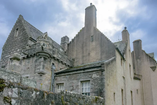 Château de tambour dans le nord de l'Écosse près d'Aberdeen — Photo