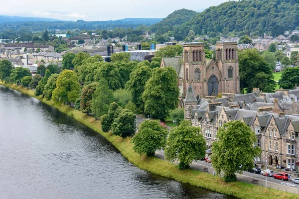 Yukarıdan Inverness, İskoçya, Birleşik Krallık 
