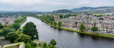 Yukarıdan Inverness, İskoçya, Birleşik Krallık 