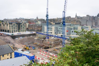 Edinburgh, İskoçya'da büyüyen bir şehir için inşaat 