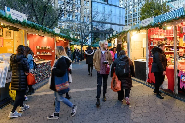 Union Square Holiday Market i Manhattan — Stockfoto