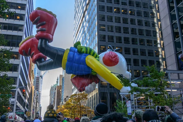 New York'ta Macy's Şükran günü geçit töreni — Stok fotoğraf