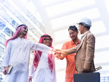 Bir iş ortağı grubuz el koordinasyon. Ekip çalışması ve