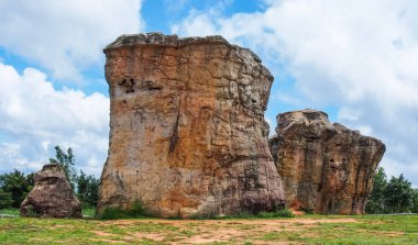 Renkli Stonehenge. Phulandka Milli Parkı, Tayland