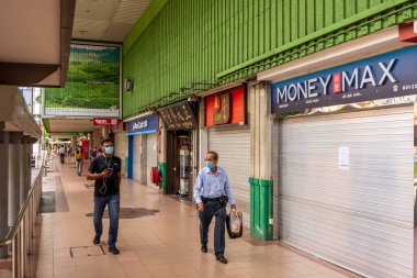 Singapur 'un Çin Mahallesi' nde iş kapandı.